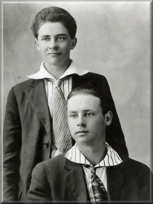 Clyde Hubbard and half-brother Harry Girt